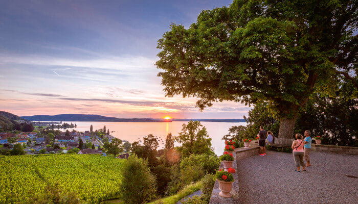 Abendstimmung im Sommer in der Bodensee-Region